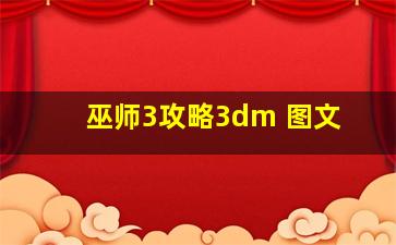 巫师3攻略3dm 图文